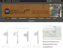 Tablet Screenshot of mailboxmakeovers.com